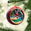Maxcorners Ball Basketball Decor Christmas Ornament, Personalized Ornament 2D Flat LM2211