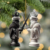 Maxcorners Custom Name Chess Ornament, Chess Lover Christmas Gift 2D Flat LM2111