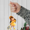 Maxcorners Custom Name Woman Tennis Ornament, Tennis Christmas Gift 2D Flat LM2111