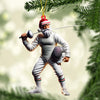 Maxcorners Fencing Christmas Ornament, Personalized Ornament 2D Flat LM2211