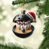Maxcorners Bowling Lover Christmas Ornament, Personalized Ornament 2D Flat LM2211