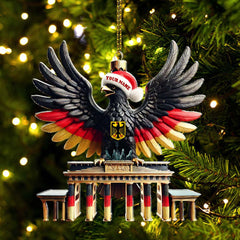 Maxcorners Custom Name Germany Ornament, German Lover Christmas Gift 2D Flat LM2111