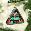 Maxcorners Billiard Santa Decor Christmas Ornament, Personalized Ornament 2D Flat LM2211