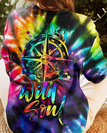 Maxcorners Wild Soul Compass Tie Dye All Over Print LM2101