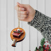 Maxcorners Custom Name Ping Pong Ornament, Christmas Gift for Ping Pong Lover 2D Flat LM2211