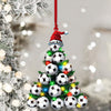 Maxcorners Football Christmas Tree Ornament, Personalized Ornament 2D Flat LM2211