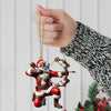 Maxcorners Custom Name Santa Archery Christmas Ornament, Christmas Gift 2D Flat LM2111