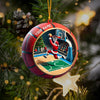 Maxcorners Ball Basketball Decor Christmas Ornament, Personalized Ornament 2D Flat LM2211