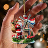 Maxcorners Santa Netherlands Christmas Ornament, Personalized Ornament 2D Flat LM2211
