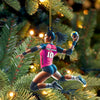 Maxcorners Custom Ornament, Handball Woman Ornament, Christmas Decor 2D Flat LM2211