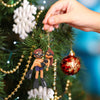 Maxcorners Diving Couple Christmas Home Decor, Christmas Ornament, Personalized Ornament 2D Flat LM2111