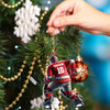 Maxcorners Hockey Player Christmas Ornament, Personalized Ornament 2D Flat LM2211