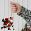 Maxcorners Custom Name Bowling Santa Ornament, Bowling Lover Christmas Gift 2D Flat LM2211