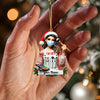 Maxcorners Makeup Artist Christmas Ornament, Personalized Ornament 2D Flat LM2211