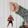 Maxcorners Custom Name Tiger Boxing Ornament, Boxing Christmas Gift Decoration 2D Flat LM2111