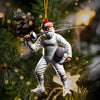 Maxcorners Fencing Christmas Ornament, Personalized Ornament 2D Flat LM2211