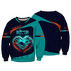 Maxcorners 3D Full Print Scuba Diving Heart Shirts Personalized Name Gift For Diver Lovers LM2111