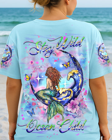 Maxcorners Stay Wild Ocean Child Mermaid All Over Print LM1501