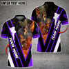 Maxcorners Billiards Flame Premium Customized Name 3D Shirt (Multi Color Options)