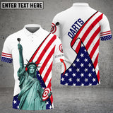 Maxcorners Statue Of Liberty Darts Personalized Name 3D Shirt