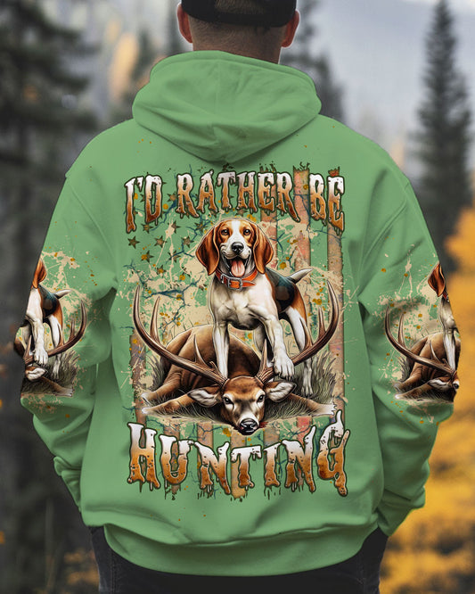 Maxcorners I'd Rather Be Hunting Deer Foxhound Dog All Over Print LM1601