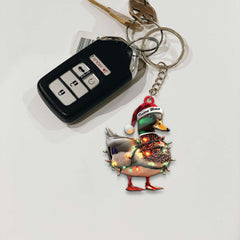 Maxcorners Personalized Duck Acrylic Christmas Ornament Funny Custom Hunting Tree Decoration For Hunters LM0110