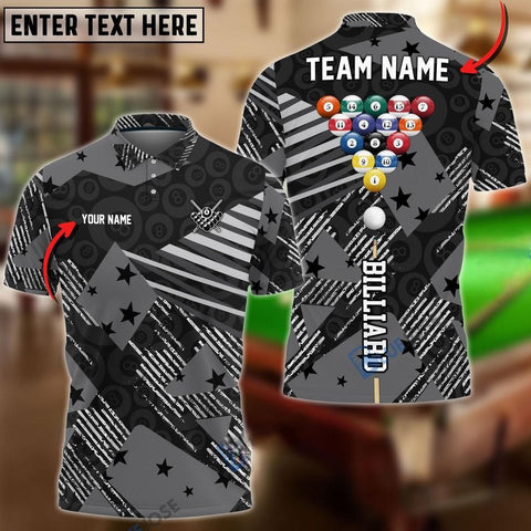Maxcorners Billiards 8 American Pro Personalized Name, Team Name Shirt