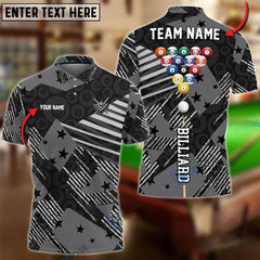 Maxcorners Billiards 8 American Pro Personalized Name, Team Name Shirt