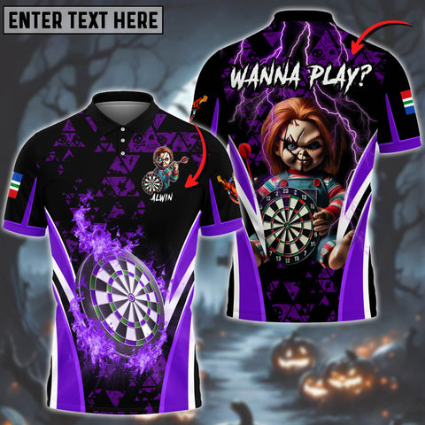 Maxcorners Darts CK Multicolor Customized Name, Team Name 3D Shirts For Arjan