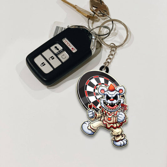 Maxcorners Darts Evil Clown 3D Keychain