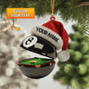 Maxcorners Billiard 8-Ball Pool Table Christmas Ornament