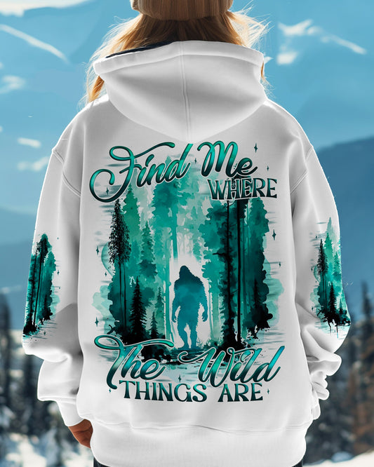 Maxcorners Find Me Where The Wild Things Are Bigfoot All Over Print LM2101