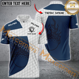 MaxCorners Golf Classic Customized Name Multicolor Pattern Custom 3D Polo Shirt