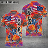 Maxcorners Bowling and Pins Way of America Multicolor Option Customized Name 3D Shirt