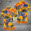 Maxcorners Bowling and Pins Way of America Multicolor Option Customized Name 3D Shirt