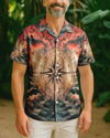 Maxcorners Compass Ocean Hawaiian Shirt LM1501