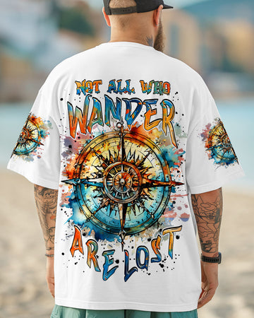 Maxcorners Not All Who Wander Are Lost Compass All Over Print LM1501