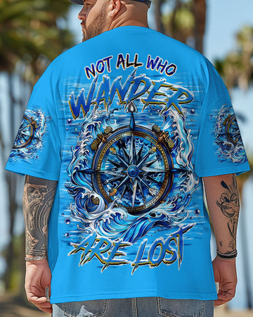 Maxcorners Not All Who Wander Are Lost Compass All Over Print LM1501