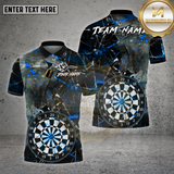 Maxcorners Dartboard Shattered Glass Lightning Multioptions Personalized Name, Team Name Unisex 3D Shirt