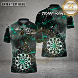 Maxcorners Dartboard Shattered Glass Lightning Multioptions Personalized Name, Team Name Unisex 3D Shirt