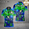 Maxcorners Bowling Panda Neon Graffiti Street Glow Multioptions Personalized Name, Team Name Unisex 3D Shirt