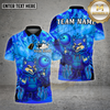 Maxcorners Bowling Wolf Neon Graffiti Street Glow Multioptions Personalized Name, Team Name Unisex 3D Shirt