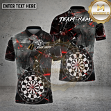 Maxcorners Dartboard Shattered Glass Lightning Multioptions Personalized Name, Team Name Unisex 3D Shirt