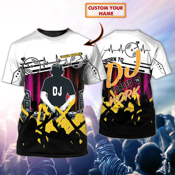 Maxcorners DJ Born Personalized 3D All Over Printed Shirt