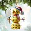 Maxcorners Custom Name Pickle Ball Ornament, Christmas Gift Decoration 2D Flat LM2111