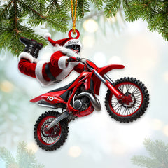 Maxcorners Custom Name Motocross Ornament, Motocross Lover Christmas Gift 2D Flat LM2211