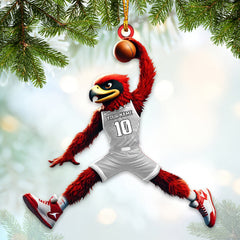 Maxcorners Custom Name Basketball Ornament, Basketball Christmas Gift 2D Flat LM2211