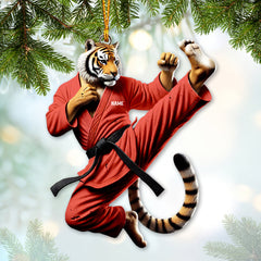 Maxcorners Custom Ornament, Tiger Judo Ornament, Christmas Decor 2D Flat LM2211