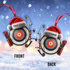 Maxcorners Custom Name Archery Santa Ornament, Archery Christmas Gift 2D Flat LM2111