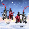 Maxcorners Custom Name Motorbike Couple Ornament, Lover Christmas Gift 2D Flat LM2111